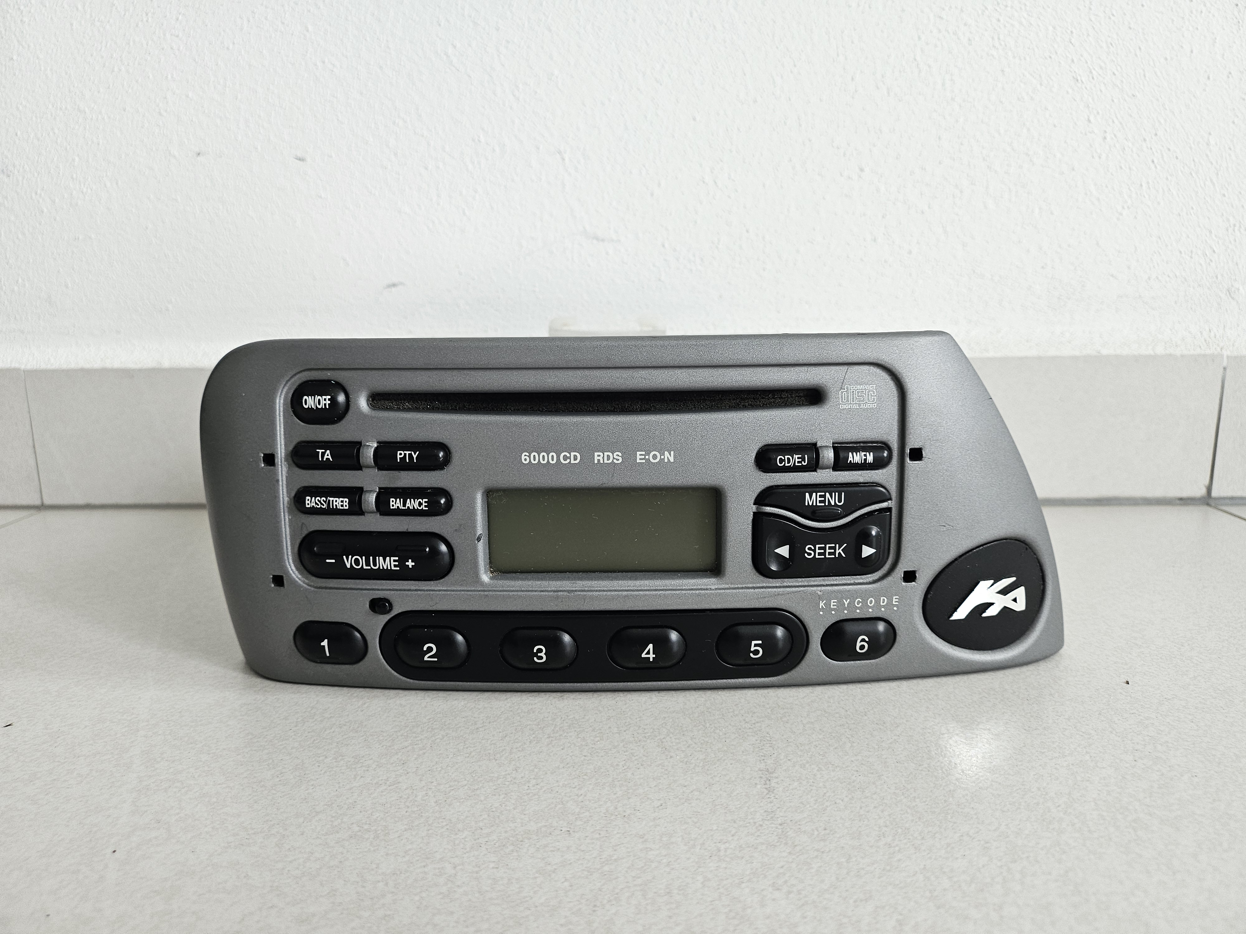 FORD KA 6000 CD RDS EON - 5S5T-18C815-CB - CD RADIO 2 CHANNEL LHD POLAR GREY - autorádio